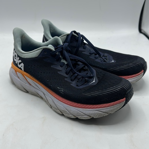 Hoka One One Shoes - Hoka One One W Clifton 7 Women’s Size 9 Blue Running Shoes Sneakers